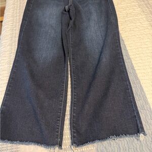 Judy Blue Dark Denim Flare crops